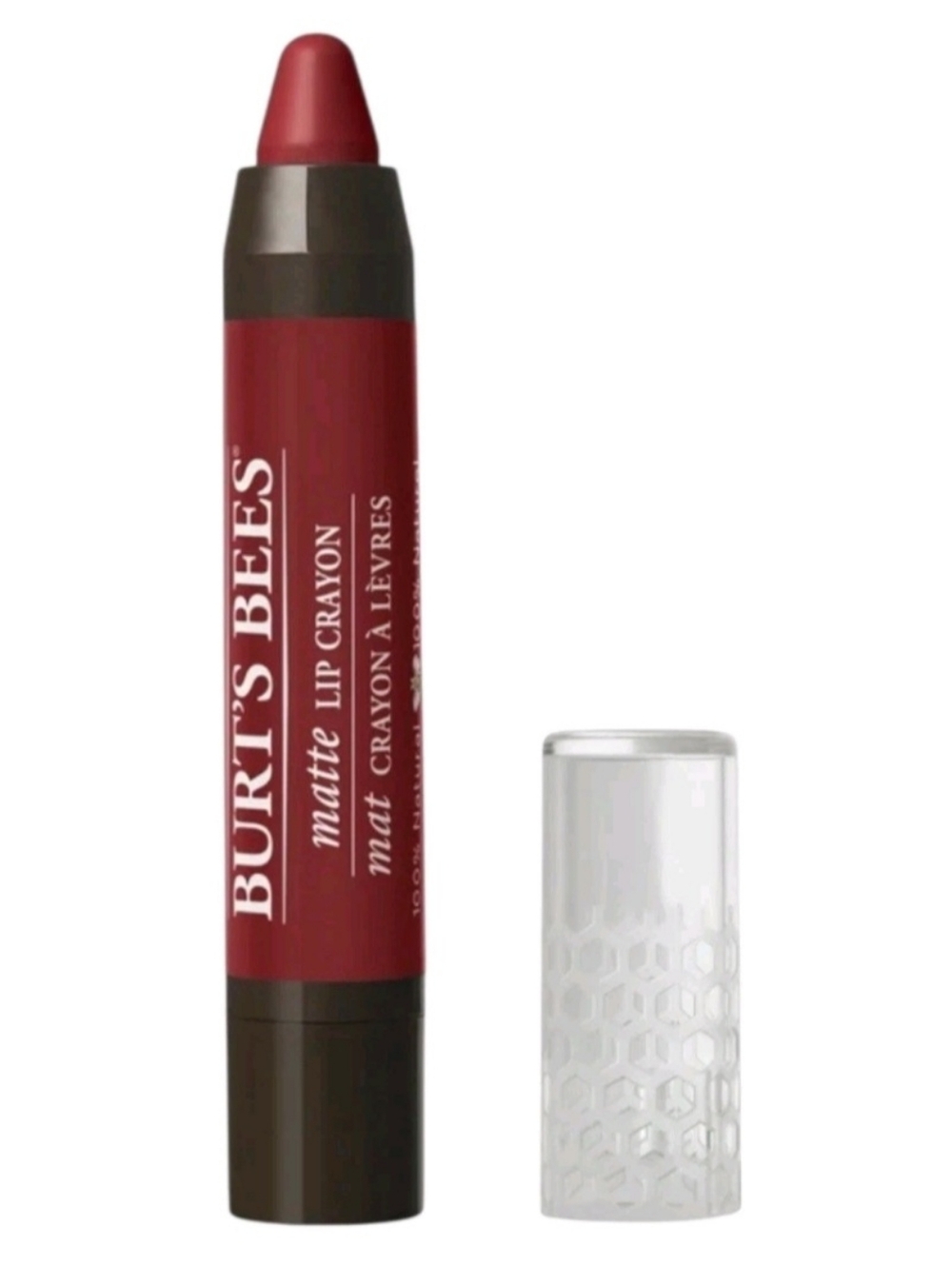 Burt’s Bees 100% Natural Matte Lip Crayon REDWOOD FOREST 411 Discontinued Sealed
